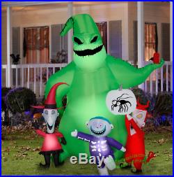 Gemmy Halloween Inflatable 7 Oogie Boogie Nightmare Before Christmas Scene Airblown Inflatable