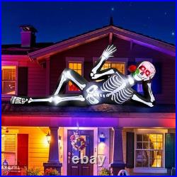 10FT Halloween Inflatable Outdoor Decoration, Halloween Skeleton Inflatable