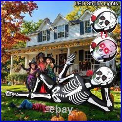 10FT Halloween Inflatable Outdoor Decoration, Halloween Skeleton Inflatable