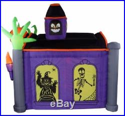 10.5 FT HAUNTED HOUSE TUNNEL W LIGHTS AND SOUND Airblown Yard Inflatable MUSICAL