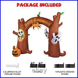 10.5 FT Length Halloween Inflatables, Halloween Decororation Scary Tree Archway