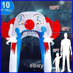 10 Ft Clown Arch Halloween Inflatable Yard Outdoor Decorations For Haunted House