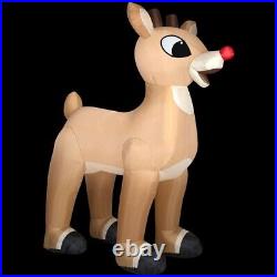 10' GIANT RUDOLPH THE RED NOSED REINDEER Airblown Lighted Yard Inflatable