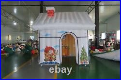 10'x10'x10' Inflatable Santa House Christmas Decoration WithFan In Stock in U. S
