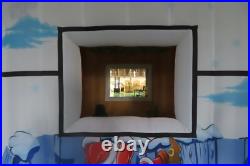 10'x10'x10' Inflatable Santa House Christmas Decoration WithFan In Stock in U. S