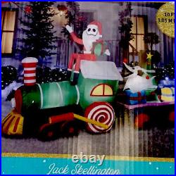 10ft Disney Jack Skellington Zero Train Nightmare Before Christmas Inflatable