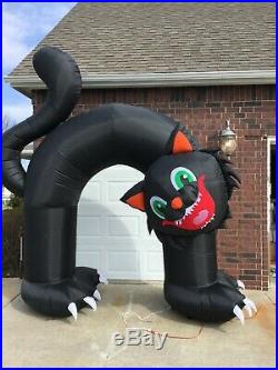 10ft Gemmy Airblown Inflatable Prototype Halloween Animated BlackCat Arch #58718