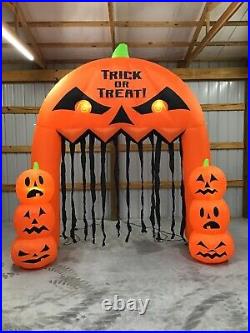 10ft Gemmy Airblown Inflatable Prototype Halloween Pumpkin Arch #227900