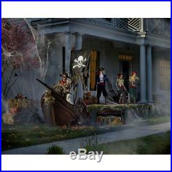 116 Huge Halloween Animated Bucaneer Pirate Skeleton Ship Haunted Yard Prop