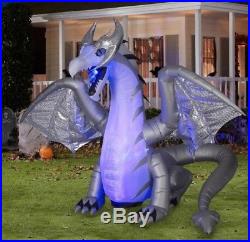 11.5 FT ANIMATED MYSTIC DRAGON Airblown Lighted Yard Inflatable FIRE & ICE