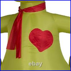 11' GRINCH Christmas Airblown Lighted Yard Inflatable LIGHTED HEART GROWS 3 SIZE