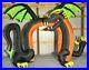 11ft Gemmy Airblown Inflatable Prototype Halloween Black Dragon Archway #220519