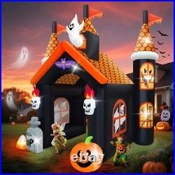 12FT Halloween Inflatable Archway with LED Light, Large Haunted House Inflata