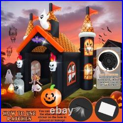 12FT Halloween Inflatable Archway with LED Light, Large Haunted House Inflata