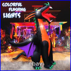 12FT Halloween Inflatable Fire & Ice Dragon Outdoor Decoration