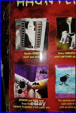 12.5 FT Halloween Inflatable Lighted HAUNTED HOUSE Airblown GEMMY SUPER RARE