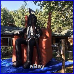 12 Foot Grim Reaper Inflatable With Sign, Brand New