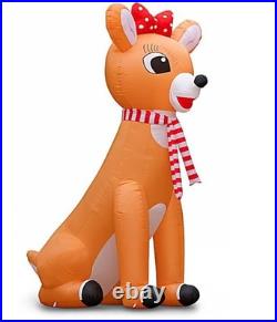 12 Ft Colossal Sitting Clarice From Rudolph Airblown Lighted Yard Inflatable