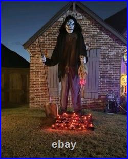 12 Ft Giant Talking Animated Bone Collector Outdoor Yard Decor