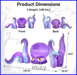 12 Ft Halloween Inflatable Octopus 3-Piece Set Outdoor Decorations