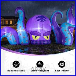 12 Ft Halloween Inflatable Octopus 3-Piece Set Outdoor Decorations