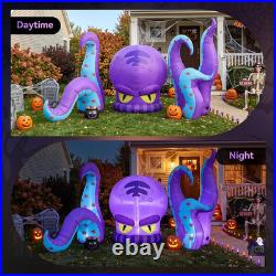 12 Ft Halloween Inflatable Octopus 3-Piece Set Outdoor Decorations