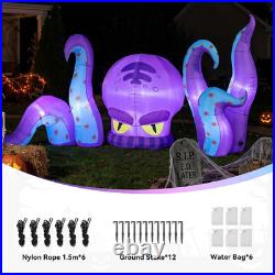 12 Ft Halloween Inflatable Octopus 3-Piece Set Outdoor Decorations