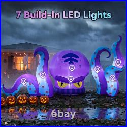 12 Ft Halloween Inflatable Octopus 3-Piece Set Outdoor Decorations