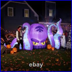 12 Ft Halloween Inflatable Octopus 3-Piece Set Outdoor Decorations