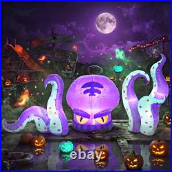 12 Ft Halloween Inflatable Octopus 3-Piece Set Outdoor Decorations