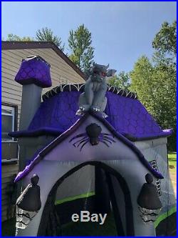 12 Ft Haunted House Halloween Airblown Gemmy Inflatable Rare Htf Walkthrough