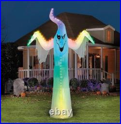 12 Ft Rainbow Wave Giant Ghost Lighted Airblown Yard Inflatable