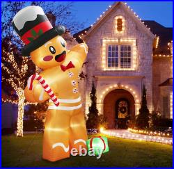 12 Ft Tall Gingerbread Man Christmas Inflatable Outdoor Decorations