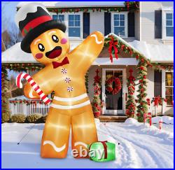 12 Ft Tall Gingerbread Man Christmas Inflatable Outdoor Decorations