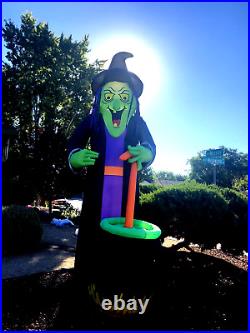 12' animated Inflatable Witch -Sound & motion Halloween New No longer made