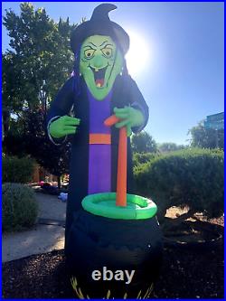 12' animated Inflatable Witch -Sound & motion Halloween New No longer made
