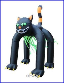 13 Foot Tall Halloween Inflatable Giant Black Cat Archway Yard Party Decoration
