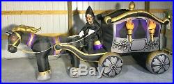 13ft Gemmy Airblown Inflatable Prototype Halloween Reaper's Ride #57594