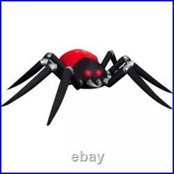 14.5 Foot Black and Red Spider Fire and Ice Projection Light Up Halloween Inflat