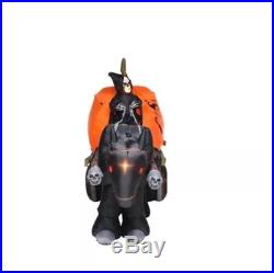 14 FT GRIM REAPER WITH HORSE AND CARRIAGE Airblown Yard Inflatable FIRE AND ICE