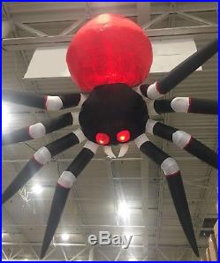 14 Ft Giant projection Spooky Spider Airblown Inflatable Halloween DecorationLED