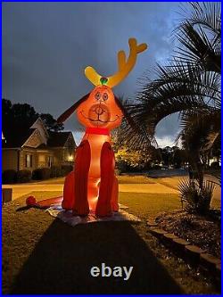 15FT Inflatable Christmas Max the Dog Xmas Holiday Decoration WithFan and Lights