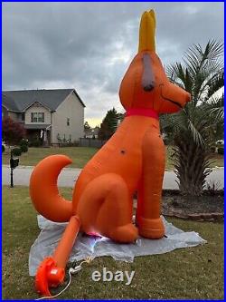 15FT Inflatable Christmas Max the Dog Xmas Holiday Decoration WithFan and Lights