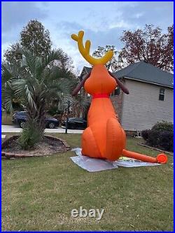 15FT Inflatable Christmas Max the Dog Xmas Holiday Decoration WithFan and Lights