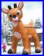 15′ Ft Animated Christmas Rudolph Nose Reindeer Airblown Inflatable Led