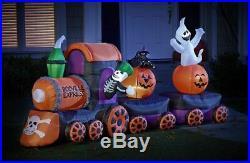 15 Ft Halloween Air Blown Inflatable BOOVILLE EXPRESS TRAIN Yard Inflatable