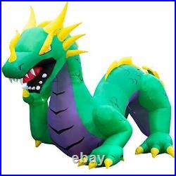15 ft Inflatable Halloween Serpent Dragon Yard Decoration 15 ft Long Airblown