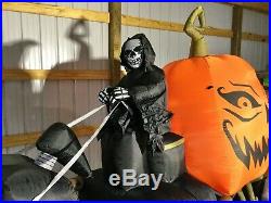 16ft Gemmy Airblown Inflatable Prototype Halloween ShortCircuit Reaper #74925