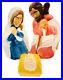 1970’s General Foam Mary Joseph & Baby Jesus Blow Mold withbox Nativity Lights Up