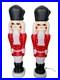 1988 TPI Nutcracker Soldiers Christmas Blow Mold 38 inch Matching Pair Vintage 2